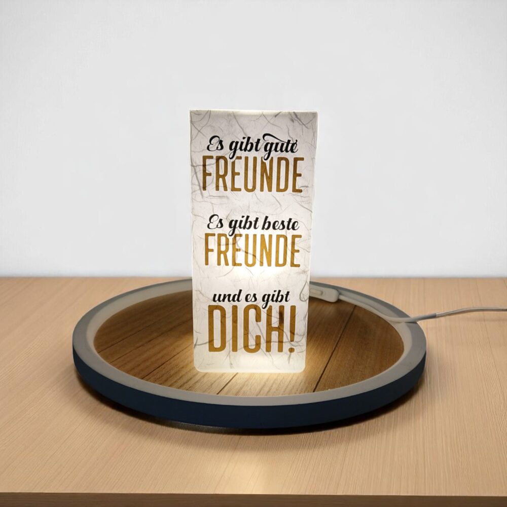 Leuchtsäule "Freunde"