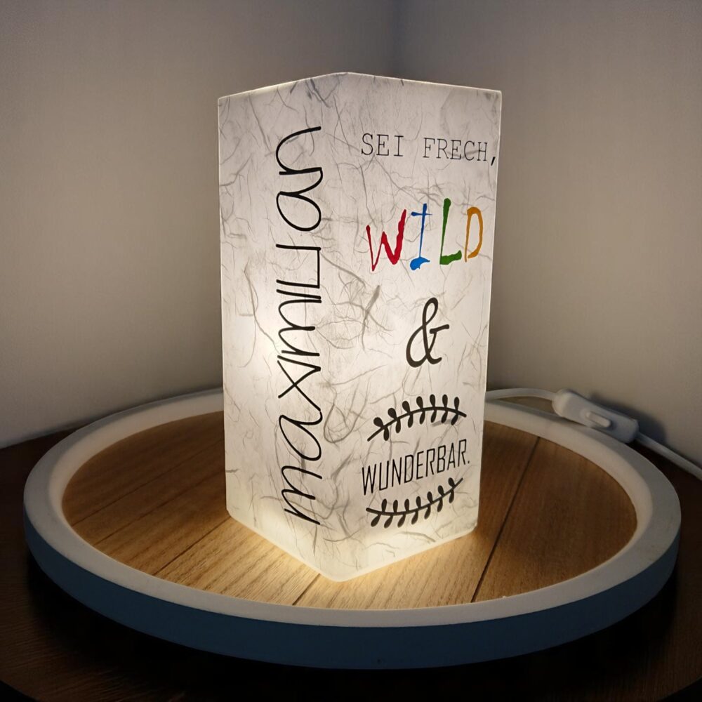 Leuchtsäule "Sei Wild"