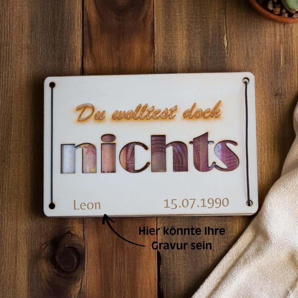Geschenkkarte "Nichts" – Bild 4