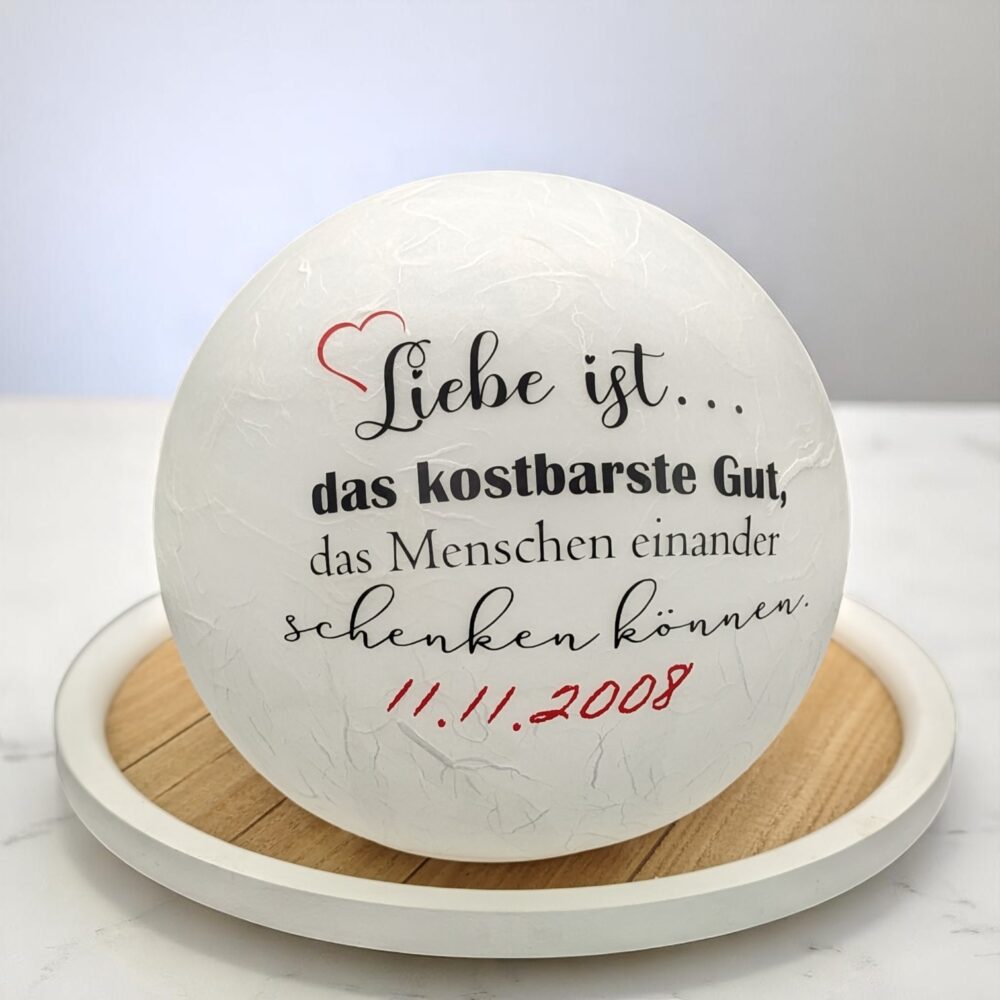 Leuchtkugel "Liebe ist..." – Bild 3