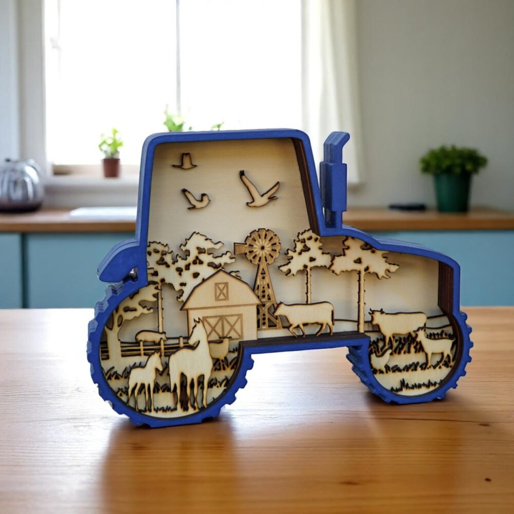 Holzunikat "Traktor" – Bild 3
