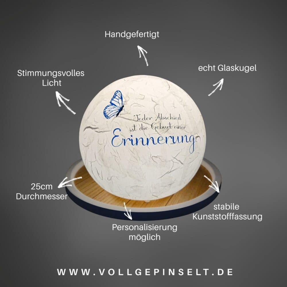 Leuchtkugel "Erinnerung" – Bild 5