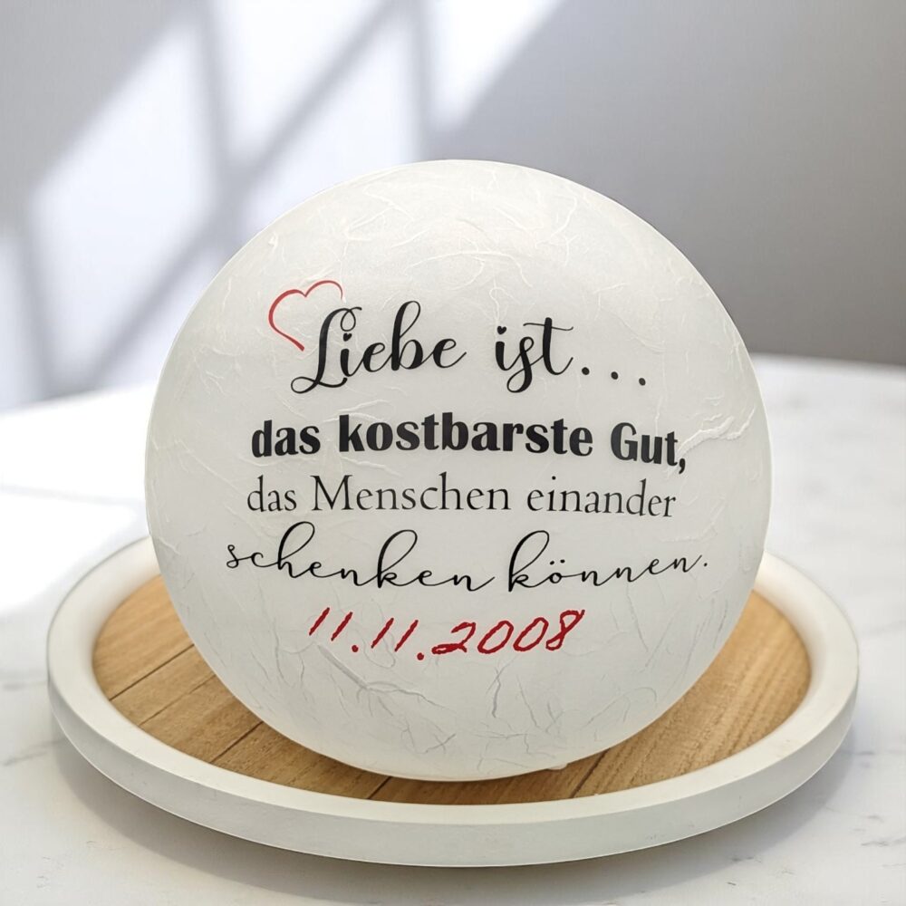 Leuchtkugel "Liebe ist..." – Bild 4