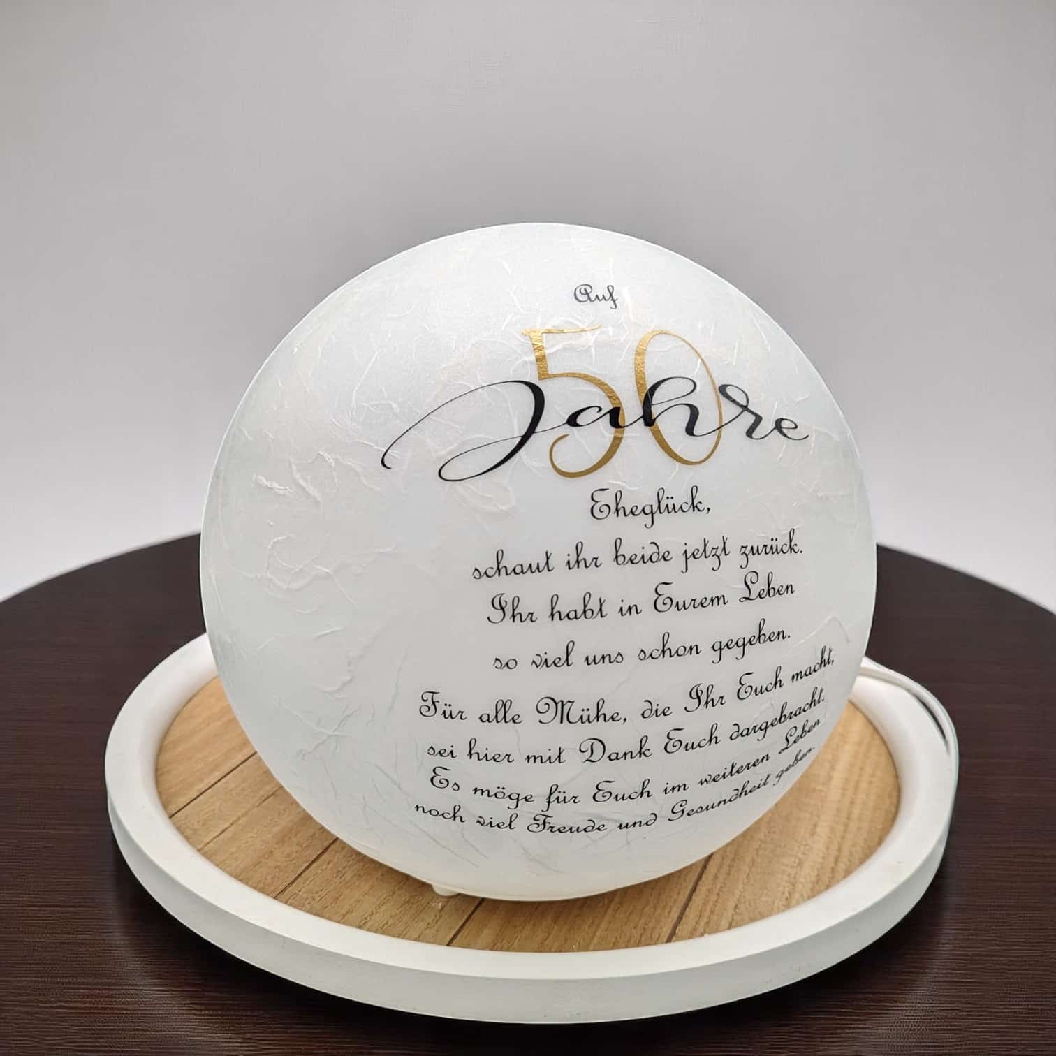 Leuchtkugel "50/60/65 Jahre Eheglück" – Bild 4