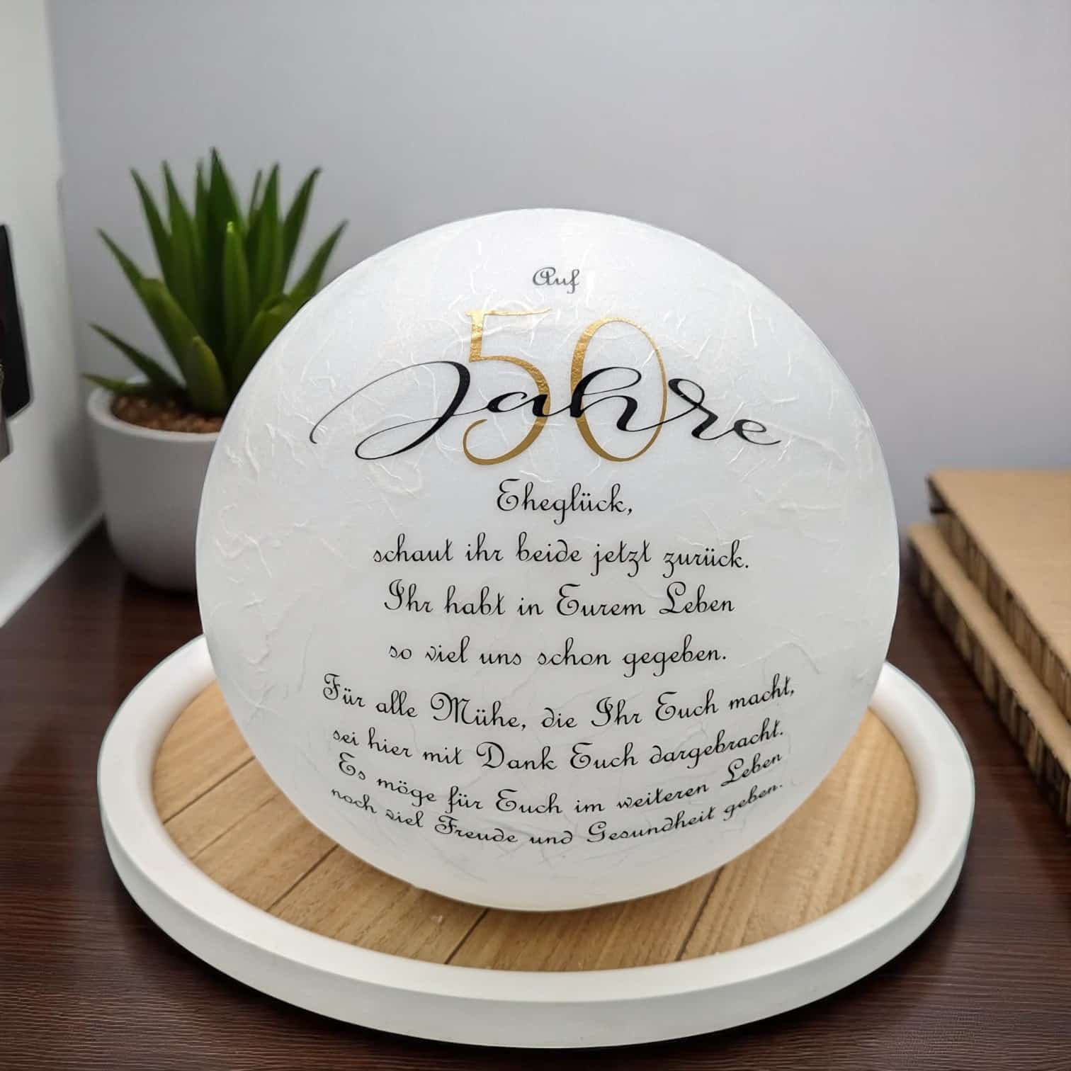 Leuchtkugel "50/60/65 Jahre Eheglück" – Bild 5