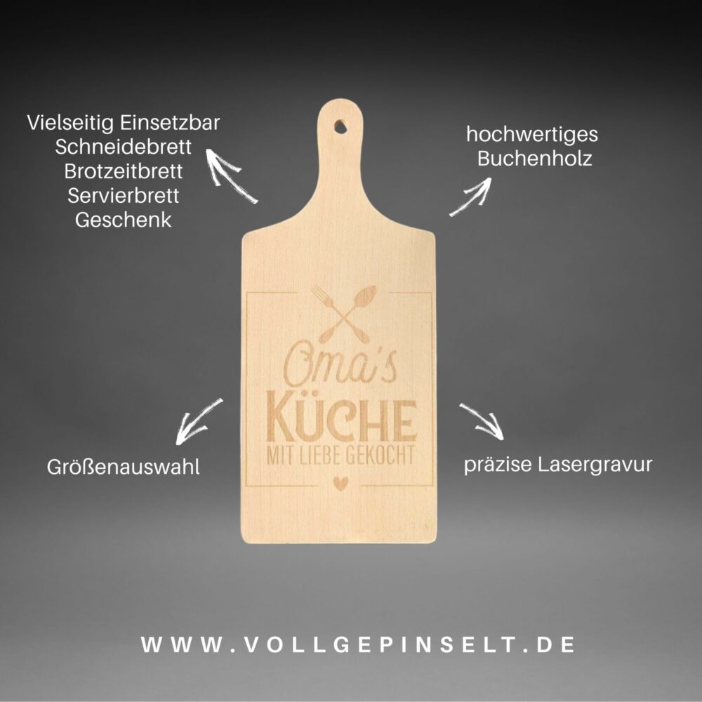 Schneidebrett "Oma's Küche" – Bild 3