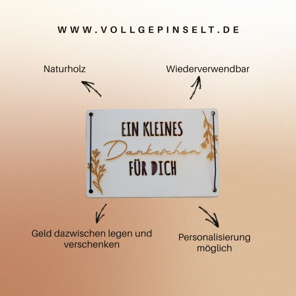 Geschenkkarte "Kleines Dankeschön" – Bild 3