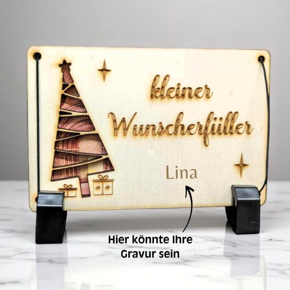 Geschenkkarte "Kleiner Wunscherfüller Weihnachten" – Bild 3