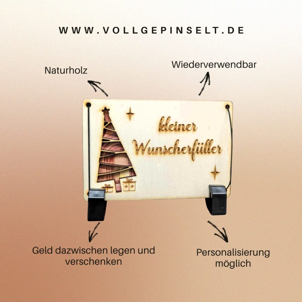 Geschenkkarte "Kleiner Wunscherfüller Weihnachten" – Bild 4