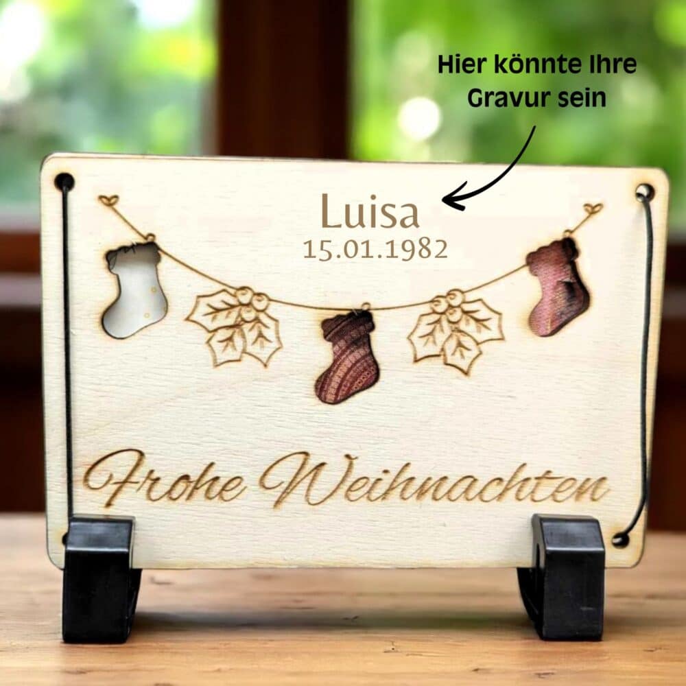 Geschenkkarte "Frohe Weihnachten" – Bild 4
