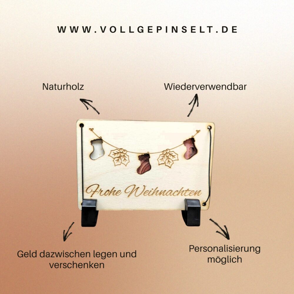 Geschenkkarte "Frohe Weihnachten" – Bild 5