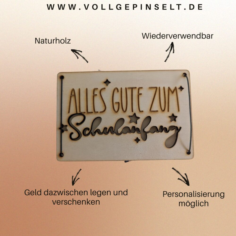 Geschenkkarte "Schulanfang" – Bild 5