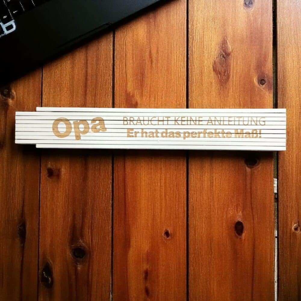 Zollstock "Opa braucht keine Anleitung"