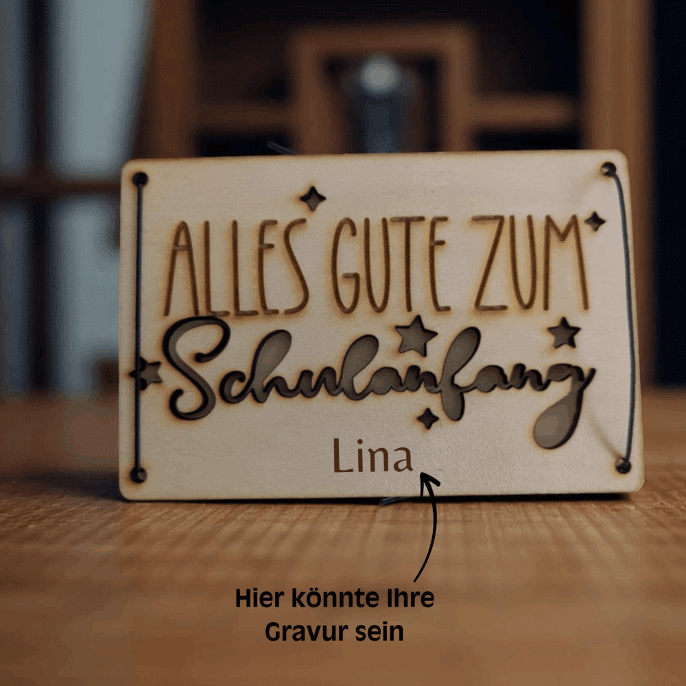 Geschenkkarte "Schulanfang" – Bild 4